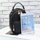thumbnail image 4 of EeaseMX 1 mini mochila pequeña y elegante de cuero sintético, informal, para ir de compras, para la escuela, bolso de hombro (negro), 4 of 7