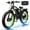 GREEN, variant on 6000W (Peak) Dual Motor Electric Bike for Adults, 60V 25AH Battery, 45MPH & 100 Miles Range,21-Speed Full Suspension, 26" x 4.0" Fat Tire Off-Road E-Bike for All Terrain Snow Sand