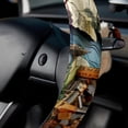 thumbnail image 5 of Map section 14.5 Inch Printing PVC Leather Car Wheel Cover Steering Wheel Cover Auto Accessories, 5 of 6