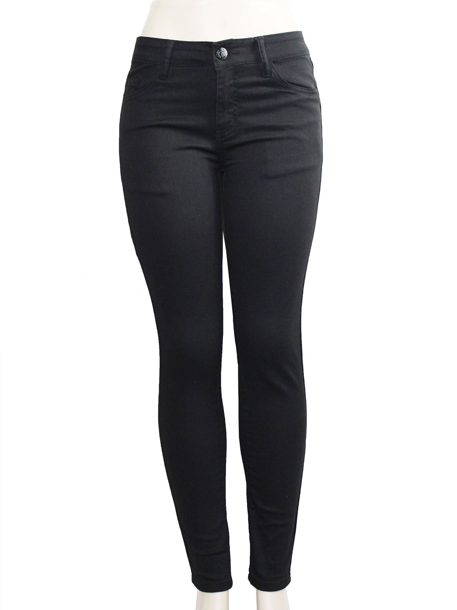 Women’s Stretch Uniform Pants 5 Pockets Mid Rise Twill Skinny Leg Pants