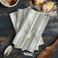 thumbnail image 6 of Sage Green 1 Pack Kitchen Towel, Water Absorbent Dish Towel, Modern Abstract Grey Striped Art Decorative Hand Towels - Quick Drying Cloth for Cooking Baking, 18x28 Inch, 6 of 8