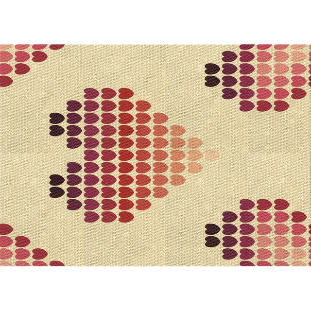 Ahgly Company Tapis d'Intérieur Lavables en Machine Rectangle Transitionnel Kaki Or, 2' x 3'