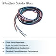 thumbnail image 3 of Cable de conexión de 26 AWG de 1.5m/5ft, cable eléctrico flexible de cobre estañado trenzado de 5 colores, 1.3mm, 3 of 5