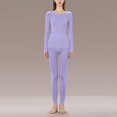thumbnail image 3 of FUZHIQ Thermal Underwear for Women Long Johns with Lined Base Layer Women Cold Weather Top Bottom, 3 of 6