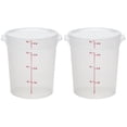 thumbnail image 1 of Cambro Recipientes de almacenamiento de alimentos con tapas (sin BPA), contenedor de almacenamiento de alimentos de 4 cuartos (2 unidades), 1 of 7