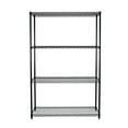 thumbnail image 4 of TRINITY 4-Tier Wire Shelving Rack | 48 x 24 x 72 | NSF | Black, 4 of 6