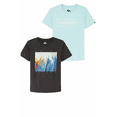 thumbnail image 3 of Quiksilver Youth 2-pack Short Sleeve T-Shirt Tee (Grey/Blue, XL 18-20), 3 of 5