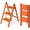 Orange, variant on 3 Step Ladder, Lightweight Portable 3 Step Stool with Anti-Slip Wide Pedal, 330lbs Capacity Aluminum Ladder for Household,Office,Kitchen(Orange)