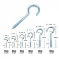 thumbnail image 2 of 25pcs Picture Photo Frame Lamp Light Ceiling RV Tool Plant Curtain Net Wire Eye Bolt Eyebolt Screw in Spiral Hanger C Cup Hook, 2 of 6