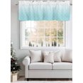 thumbnail image 5 of Abstract Art Valances for Windows Classic Blue Line Gradient Modern Rod Pocket Curtains Valance Short Window Treatment Drapes for Living Room, Bedroom Bathroom 60"&nbsp;W x 18" L, 5 of 5