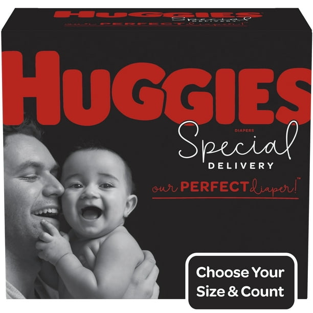 Huggies Special Delivery Baby Diapers, Hypoallergenic, Size Newborn (up