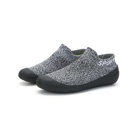 

Tenmix Women Sneakers Fitness Workout Socks Knit Upper Yoga Shoes Breathable Flats Womens Comfort Anti-Slip Sock Shoe Gray A 5.5