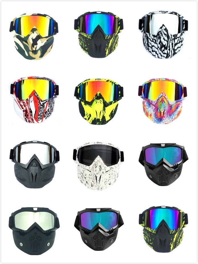 1 Pair Sports Skiing Goggles Full Face Shield Equipment for Motorcycle Snowboard