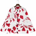 thumbnail image 7 of Pxiakgy Cardigan for Women Knit Coat Fall Winter Knitted Outerwear Women's Open Front Cardigans Cute Flower Print Sweaters Crew Neck Button Down Trendy Fall Tops Coat Red M, 7 of 7