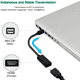 thumbnail image 5 of Convertidor adaptador mini DP a HDMI para MacBook Air/Pro, Microsoft Surface Pro 3/4, Mac Mini, monitor, proyector, etc. Ormromra 2035643-2, 5 of 8