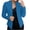 Blue, variant on Women's Open Front Office Work Business Jackets Casual Long Sleeve Lapel Blazer Dressy Formal Solid Color Blazers