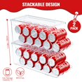 thumbnail image 2 of Organizador de nevera SCAVATA apilable para 10 latas x2, 2 of 7