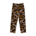 thumbnail image 4 of Goofa Leopard Print Printed Soft Pajama Pants for Men, Wide Leg Comfy Casual Lounge Yoga Pants-Small, 4 of 9