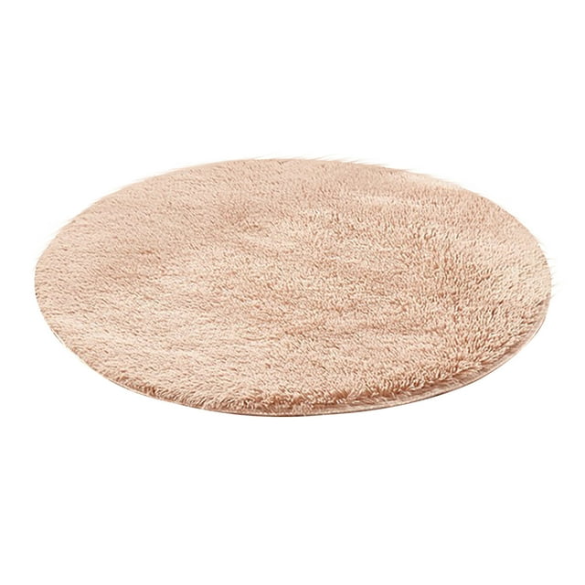 USB Pet Winter Heating Pad - Long Pile, 40cm Diameter, 28℃ Constant Temp, For Newborn/Sick/Old Pets, Dogs & Cats, Winter Warmth
