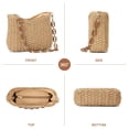 thumbnail image 6 of LOUEBICA Straw Summer Purses for Women, Cute Woven Beach Shoulder Bag for Vacation, 6 of 7
