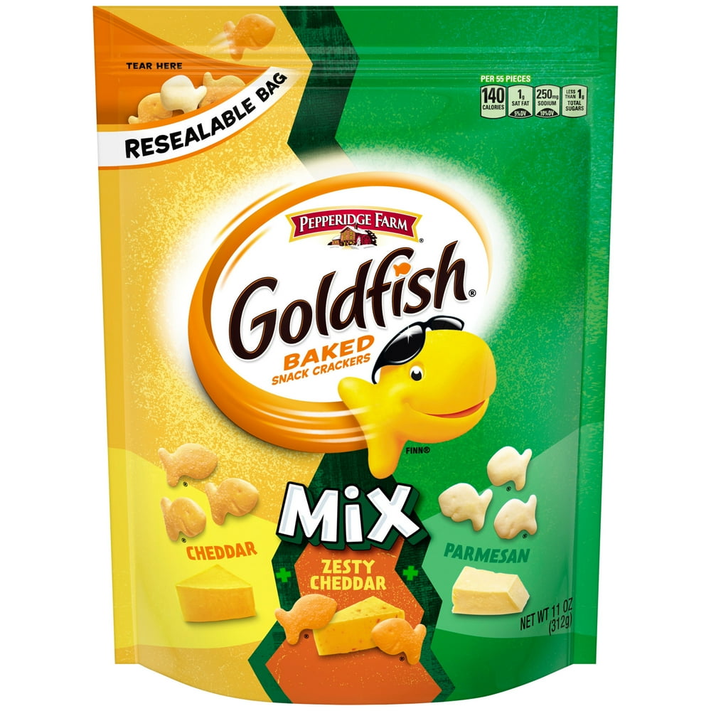 Pepperidge Farm Goldfish Mix Cheddar + Zesty Cheddar + Parmesan