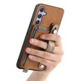 thumbnail image 5 of For Samsung Galaxy A35 5G Magnetic Leather Back Case with Detachable Card Holder and Wristband - Gre, 5 of 5