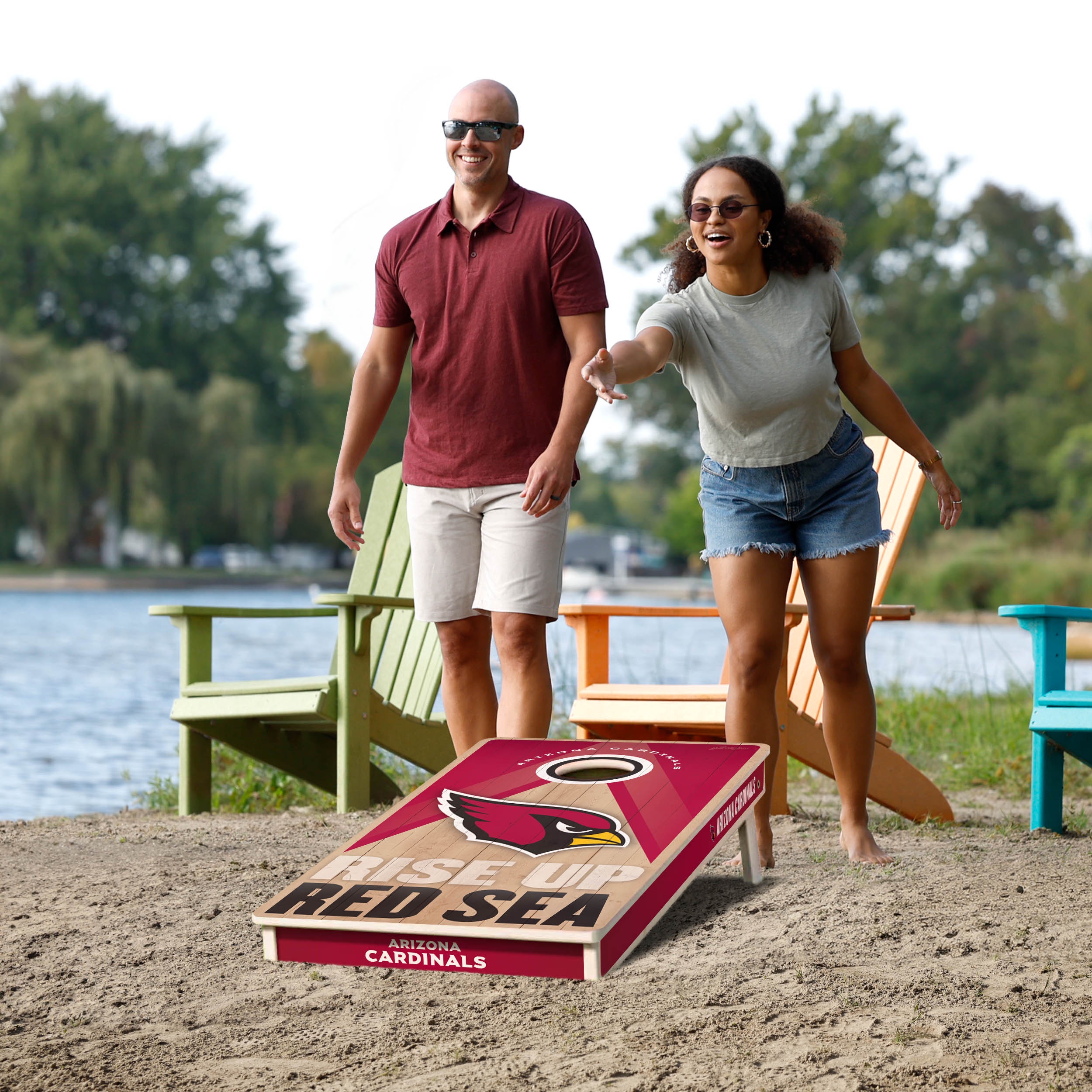 YouTheFan NFL Arizona Cardinals 2x4 Slogan Series Cornhole