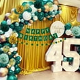 thumbnail image 4 of Teal Green Gold Birthday Party Decorations, 16th 18th 21th 30th 40th 50th 60th 70th Birthday Decorations Supplies Balloons Turquoise Happy Birthday Decoration for Women Green Gold Birthday, 4 of 10