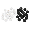 thumbnail image 3 of Paquete De 20pcs Colgante De Bola De Lana De Cordero Adornos Para Pendientes De Bricolaje, Ropa Decorativa, Artesanías De Costura Blanco Baoblaze Colgante del pendiente de la bola de piel, 3 of 8