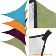 thumbnail image 5 of JUNWELL Triangle Sun Sail Shade  13ft Shade Sail Canopy  Durable Outdoor Patio Fabric UV Protection  Green, 5 of 5