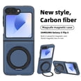 thumbnail image 2 of ELEHOLD Case for Samsung Galaxy Z Flip 7, Shockproof Magnetic Phone Case with 360° Ring Kickstand,Blue, 2 of 7