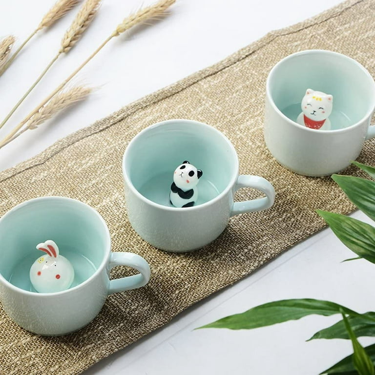 Ceramic Mug Korean Style Cute Coffee Mugs Tea Cups Girls and Children  Creative Cartoon Porcelain Cup Water Home Bar Supplies