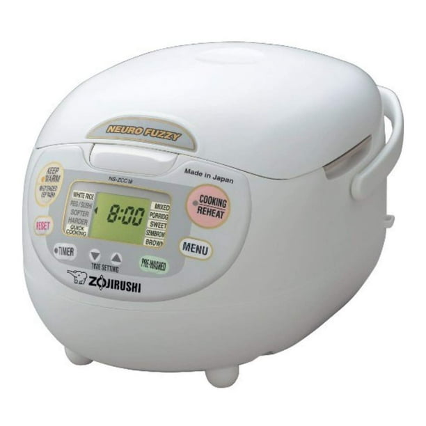 Hervidor de arroz Zojirushi Neuro Fuzzy, 2,4 L, 10 tazas, blanco
