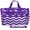 Purple White Chevron, variant on World Traveler 22-inch Travel Duffel Bag - Purple White Chevron