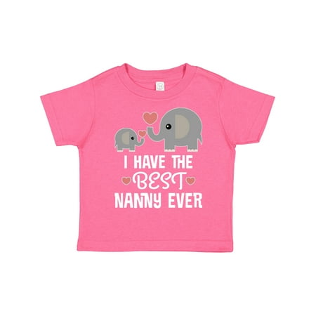 

Inktastic Best Nanny Ever Grandchild Gift Toddler Boy or Toddler Girl T-Shirt
