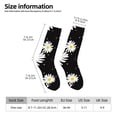 thumbnail image 2 of Fotbe Daisies Flowers Calcetas Largas con Estampado para Hombre y Mujer – Calcetas de Compresión Transpirables y Elásticas, Viajar y Uso Diario Talla 5-11, 2 of 6