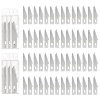 Uxcell Exacto Knife Blades #7 Hobby Knife Blades Precision Exacto Blades  Hobby Knife Blade Refills 60 Pack 