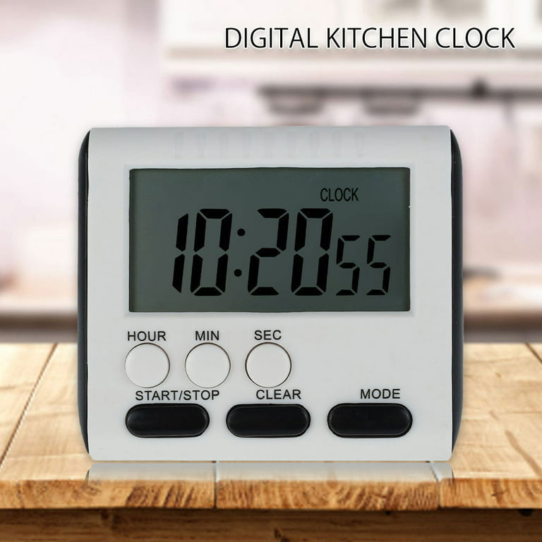 LCD Hour Minute Second Count Up Countdown Digital Kitchen Timer