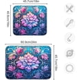 thumbnail image 3 of Dish Drying Mat Mandala Lotus Flower Absorbent Dry Mats for Dishes Draining Pad for Kitchen Countertop 16" x 18", 3 of 7