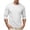 *White, variant on VBVC Men's Crew Neck 3/4 Sleeve T-Shirt , Chest Pocket Basic Daily Tee For Men,Army Green,S-3XL