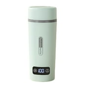 BCZHQQ Travel Electric Kettle,Beyoung 350ml Portable Tea Coffee Kettle with 4 Temperature Control and LCD Display,Personal Mini Water Boiler Auto Shut-Off & Boil Dry Protection,Summer Clearance