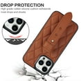 thumbnail image 5 of ELEHOLD Luxury Leather Case for iPhone 13 Pro Max Premium Leather Case with Adjustable Non-Slip Wristband Full Body Case Shockproof protective Cover for Women Girls,brown, 5 of 8
