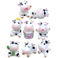 thumbnail image 3 of Figurines de Vache en Résine Multi-Couleurs Décorateurs d'Intérieur 8 Pcs 1.4X0.9X0.8In, 3 of 8