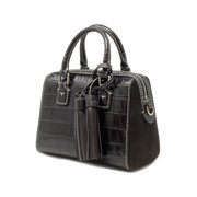 Tory Burch Womens Thea Embossed Leather Mini Web Satchel