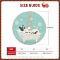 thumbnail image 2 of Fotbe French Bulldog Taking a Bath Pattern Christmas Tree Skirt, Tree Skirts Plush Christmas Decorations, Christmas Tree Skirts Xmas Decorations Holiday Party Decor-48", 2 of 6