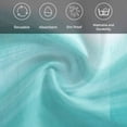 thumbnail image 5 of Aqua White Ombre Cloth Napkins, Chic Modern Funny Abstract Striped Art Washable and Reusable Dinner Napkins Set of 6, Table Napkin for Kitchen Party Birthday Wedding Hotel Housewarming 20"x20", 5 of 8