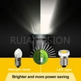 thumbnail image 2 of Ruiandsion E10 6V Non-Polarity LED Bulb,7020 Chip 100LM 3000K Warm White for Model Train Dollhouse Cozy Scene Lighting,4-Pack, 2 of 8