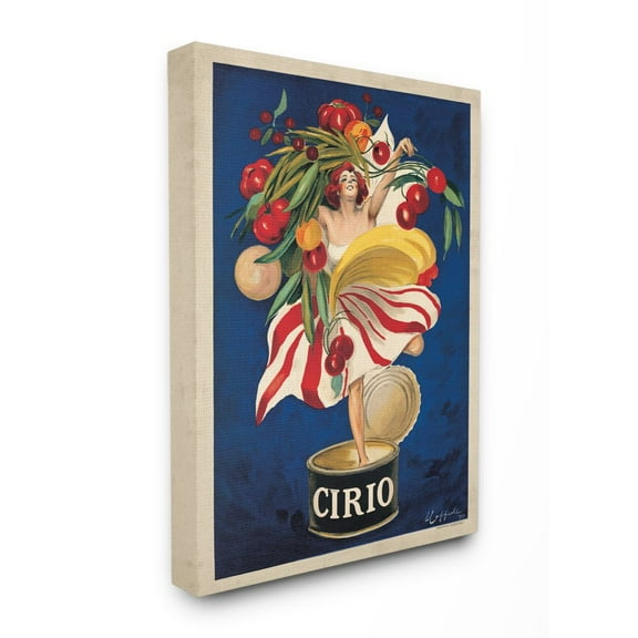 Stupell Home Décor Cirio Vintage Poster Food Design Canvas Wall Art by Marcello Dudovich
