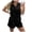 Black, variant on Women Knit Romper Summer Sleeveless Adjustable Waistband Pockets Casual Daily Wear