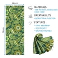 thumbnail image 2 of Green Pioneer Flower and Paisley Pattern Hot Yoga Mat Towel Non Slip for Hot Yoga - Quick-Drying Yoga Mat Cover with 4 Corner Pockets with Travel Bag - Hot Yoga Towel Non Slip 70"x26", 2 of 6
